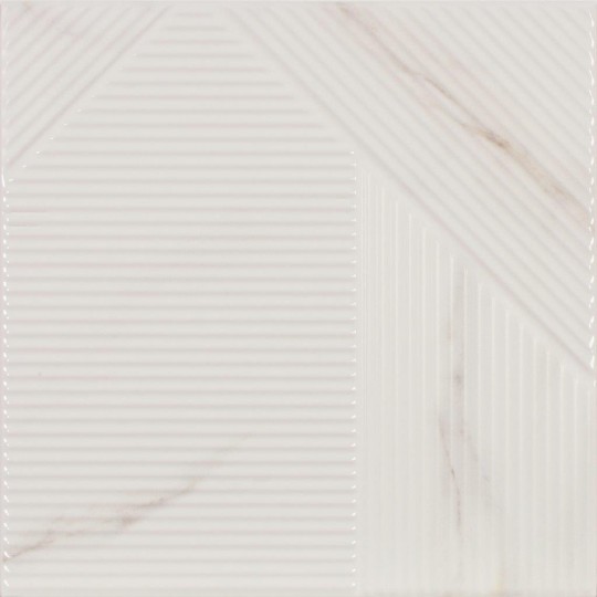 Stripes Mix Calacatta 25x25 1 Stripes Mix Calacatta 25x25