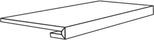 TRAVERTINO BLACK GR 33X120X3 MATTE (748327) 33x120 Глазурованный керамогранит