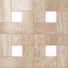 S.M. Woodstone Champagne Mosaic Lap 45x45