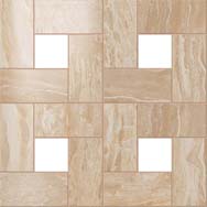 S.M. Woodstone Champagne Mosaic Lap 45x45